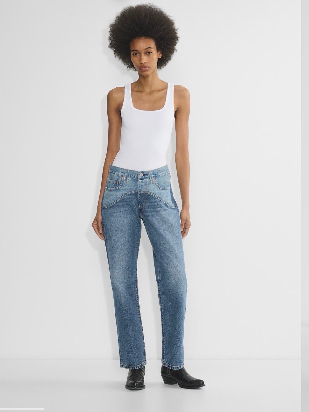 Levi's Mid Wash Straight Leg Jeans